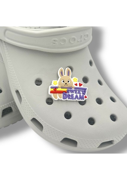 Terlik Süsü ve Aksesuarı , Çanta Süsü – Jibbitz 3D Sweet Dream Tavşanlı Figür Aksesuar modelleri