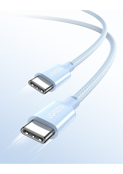 Usb-C 100W 5A Qc Pd Örgülü Hızlı Şarj Kablosu, 1 Metre, Mavi, 65253 fiyatları