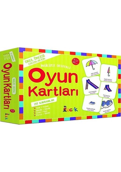 Ingilizce Destekli Oyun Kartları - Zıt Kavramlar