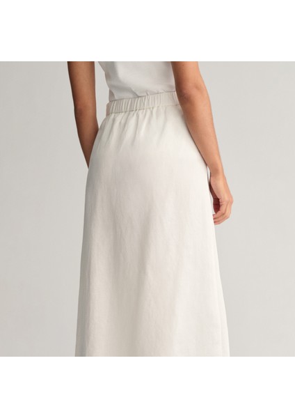 Kadın Krem Relaxed Fit Etek