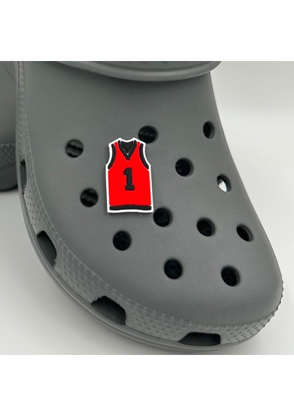 Terlik Süsü ve Aksesuarı , Çanta Süsü – Jibbitz 3D Basket Forması Figür Logo Aksesuar fiyatları