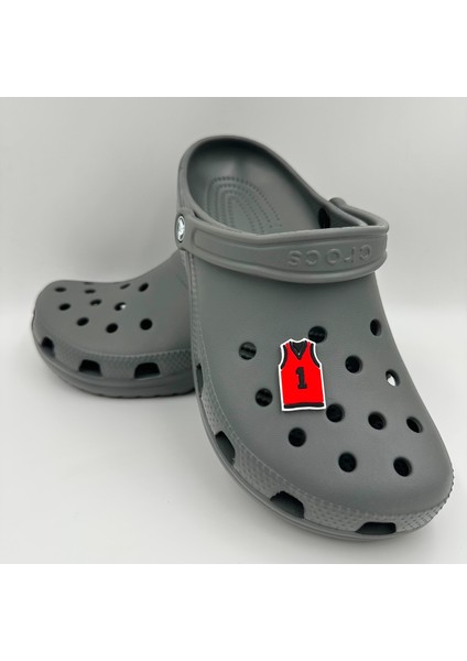 Terlik Süsü ve Aksesuarı , Çanta Süsü – Jibbitz 3D Basket Forması Figür Logo Aksesuar modelleri