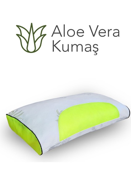 Gold Serisi Klimalı Çocuk Yastığı,aloe Vera Kumaşlı Cilt Dostu Ortopedik Visco Parçacıklı Yastık Yıkanabilir Kılıflı 1200 gr