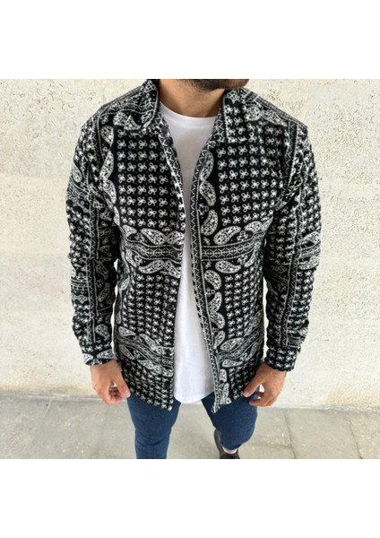 Erkek Polar Fermuarlı Sweatshirt – Kapüşonsuz, Cepli, Yumuşak Dokulu, Oversize Rahat Kalıp, Kışlık Sıcak Tutan Fermuarlı Üst - Siyah fiyatları