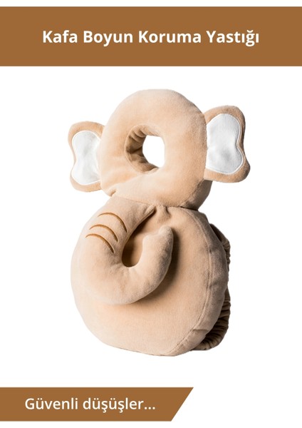 Bebek Kafa Koruma Yastığı – Boyun ve Düşme Yastığı Koruyucu Yastık Fil Figürlü Yastık fiyatları