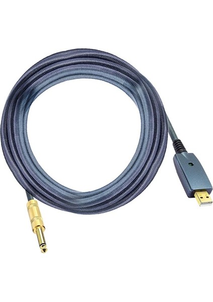 USB Gitar Kablosu Elektro Gitar Aksesuarları Gitar Ses Konektörü Kordon Adaptörü 6.35MM Gitar Kablosu Arayüzü
