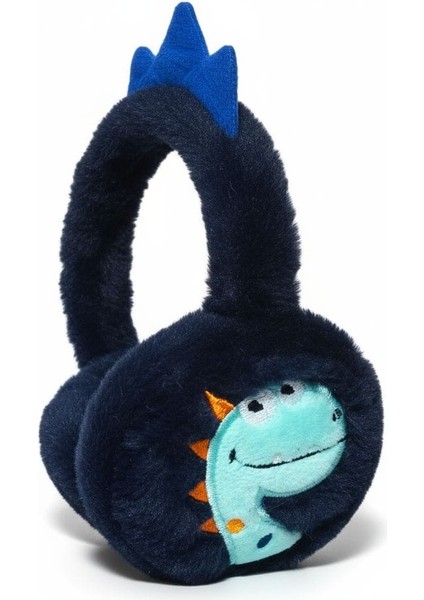 Çocuk Peluş Dinozor Figürlü Kışlık Kulaklık