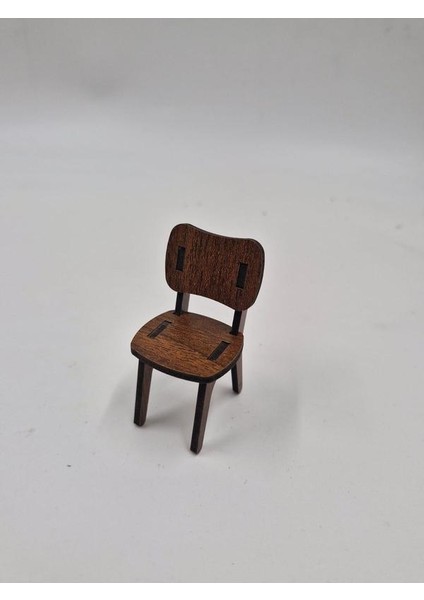 Ahşap Minyatür Oyuncak Dekoratif Sandalye 7 cm x 4 cm x 4 cm
