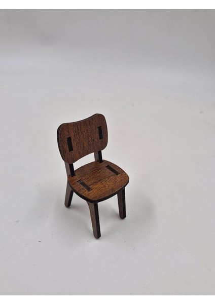 Ahşap Minyatür Oyuncak Dekoratif Sandalye 7 cm x 4 cm x 4 cm fırsatları