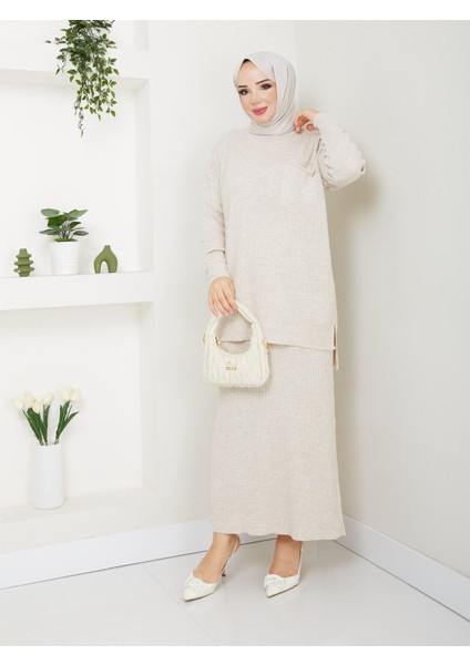 3402 Tek Cepli Fitilli Etekli Triko Takım fiyatları