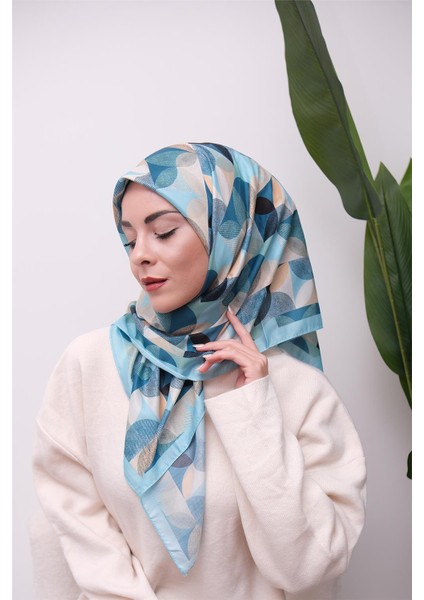 Renkli Karma Desen Dijital Soft Eşarp modelleri