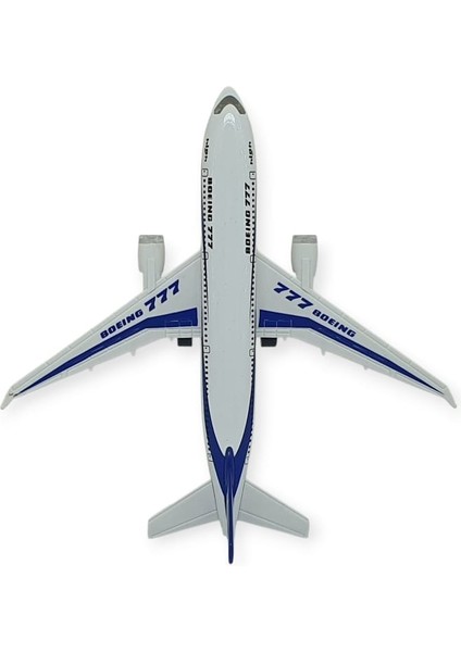 Çek Bırak Sesli Işıklı Metal Uçak - 180 - Mavi (Lisinya) indirimleri