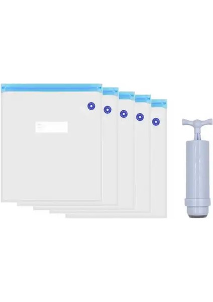 Filament Saklama Poşeti ve Vakum Pompa Kiti - 5 Poşet