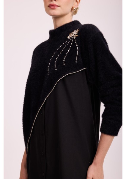 5007 Savelle Gömlek Garni Angora Tunik fiyatları