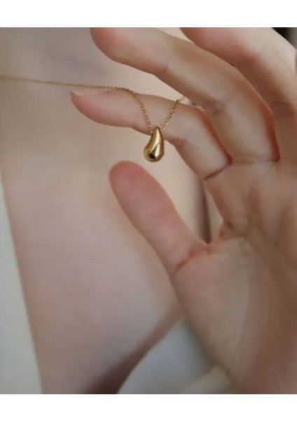 Altın Rengi Su Damlası Kolye fiyatları