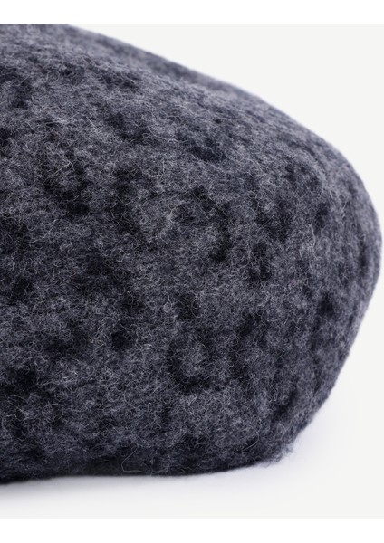 Yün Karışımlı Leopar Desenli Şapka fiyatları