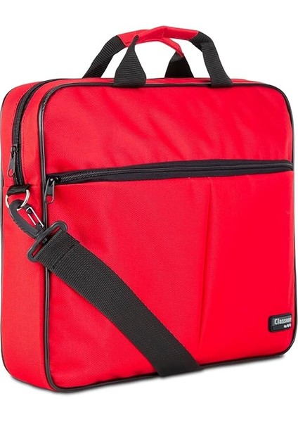 WTX302 Wtxpro Serisi 15.6 Inch Uyumlu Su Geçirmez Kumaş Macbook, Laptop, Notebook El Çantası- Kırmızı indirimleri