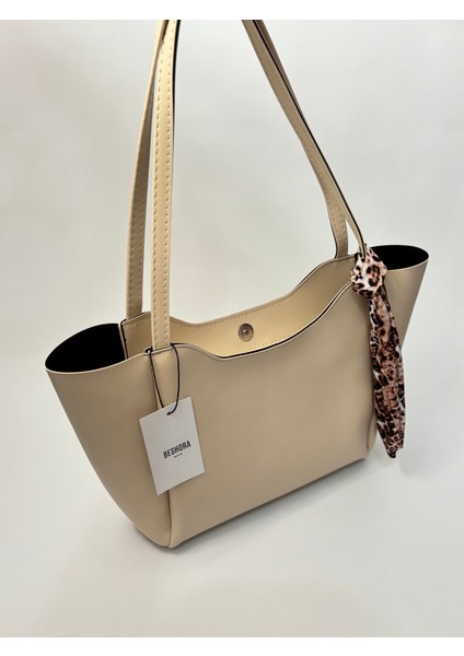 Elena Bej Mat Fermuar Detaylı Kadın Omuz Çantası indirimleri
