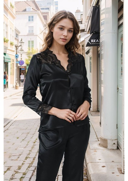 6 Parça Çeyizlik & Hediyelik Gecelik Sabahlık Pijama Takımı Kutulu Saten Set LA.L01.I1.SS010 indirimleri