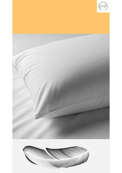 700 gr Silikon Yastık 50X70 cm (Tekli) – Yumuşak, Yıkanabilir, Antialerjik Uyku Yastığı