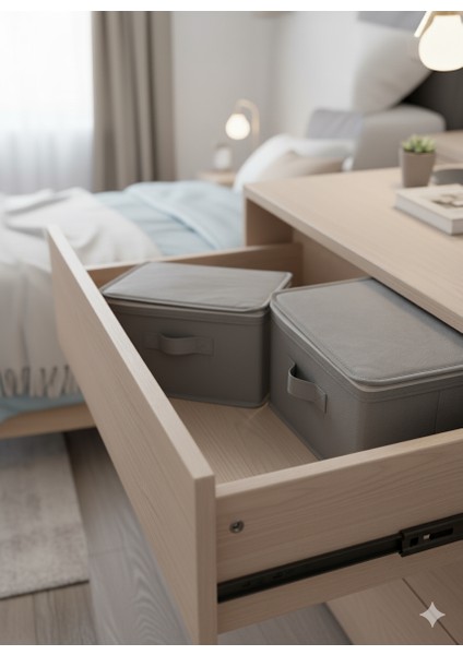 2'li Gri Çorap Hurcu | Çok Amaçlı Dolap Içi ve Çekmece Içi Düzenleyici 29X24X17 cm fiyatları