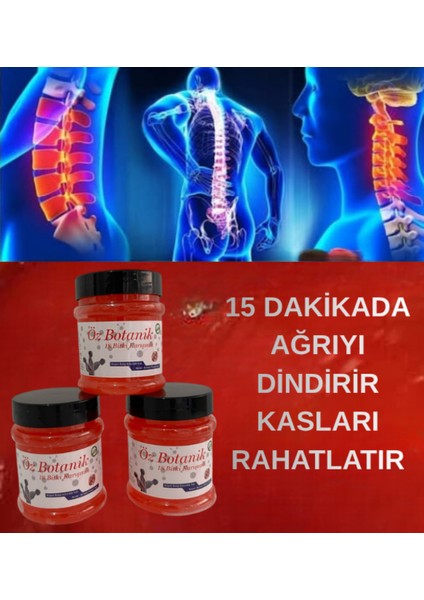 18 Bitki Yağlı Rahatlatıcı Masaj Jeli Doğal Yağlar 200 ml 3 Adet