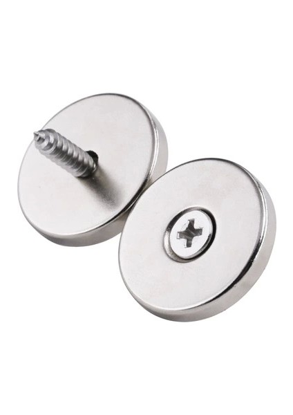 10 Adet 25X10/5X5,5 mm Neodyum Mıknatıs Havşa Delikli Magnet Vida Atılabilir N35 Nikel Paslanmaz ( Lisinya ) fırsatları