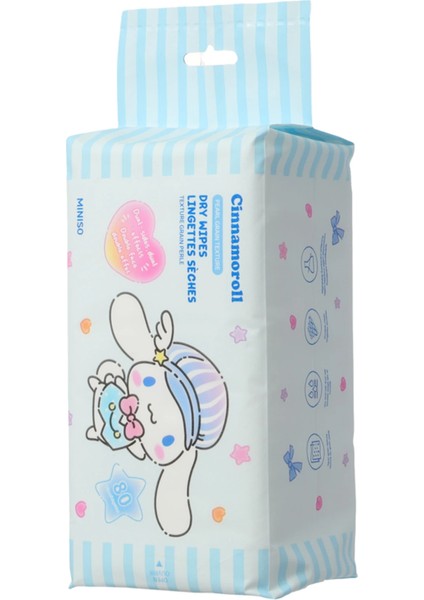 Sanrio Lisanslı Cinnamoroll Inci Dokulu Kuru Mendil (80 Mendil)