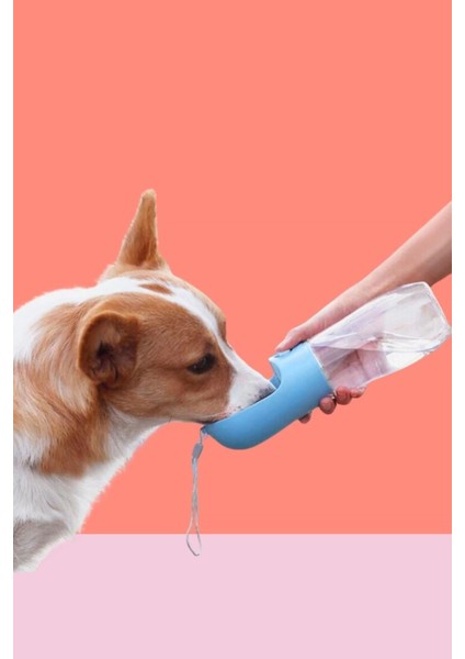 450 ml Taşınabilir Butonlu Evcil Hayvan Suluğu