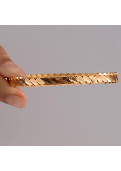 25 Gram (Gr) 3'lü Burma Bilezik 22 Ayar Yatırımlık Işçiliksiz modelleri