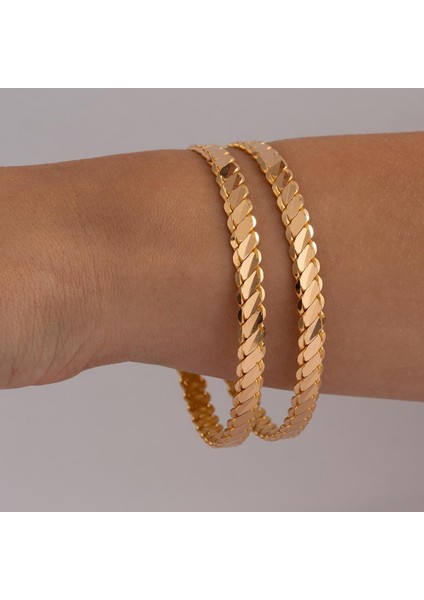 2 Ad x 25 Gram (Gr) 3'lü Burma Bilezik 22 Ayar Yatırımlık Işçiliksiz