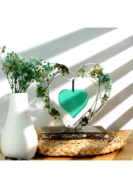 Epoksi Sevgililer Günü Fotoğraf Çerçevesi Kalp Dekoratif Resimlik Kalıbı modelleri