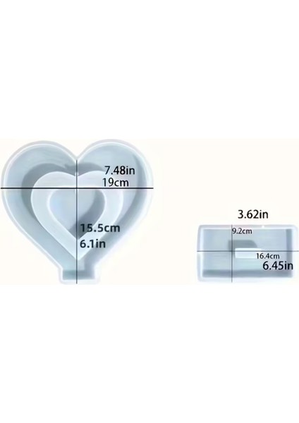 Epoksi Sevgililer Günü Fotoğraf Çerçevesi Kalp Dekoratif Resimlik Kalıbı indirimleri
