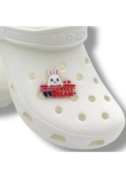 Terlik Süsü ve Aksesuarı , Çanta Süsü – Jibbitz 3D Sweet Dream Tavşanlı Figür Aksesuar modelleri