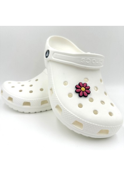 Terlik Süsü ve Aksesuarı , Çanta Süsü – Jibbitz 3D Renkli Papatya Logo Aksesuar modelleri