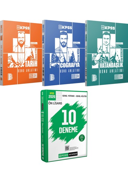 2026 Kpss Tarih Coğrafya Vatandaşlık Konu Anlatımı - 2026 Kpss Ön Lisans Çözümlü 10 Deneme