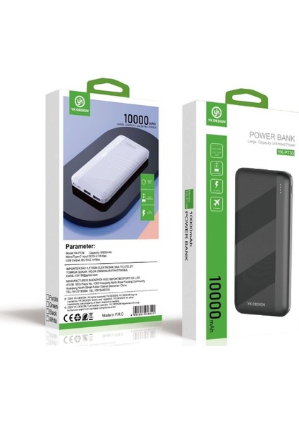 Mikro Type-C USB Hızlı Şarj Edebilen 10000 Mah Powerbank fiyatları