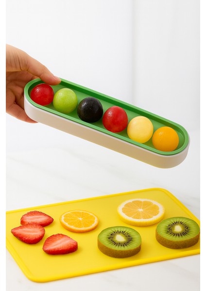 6 Sıralı Silikon Yuvarlak Buz Kalıbı – Kahve, Içecek, Kokteyller Için Yuvarlak Buz Kalıbı fırsatları