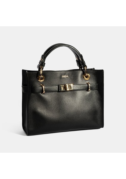 Kadın Siyah Deri Omuz Çantası modelleri