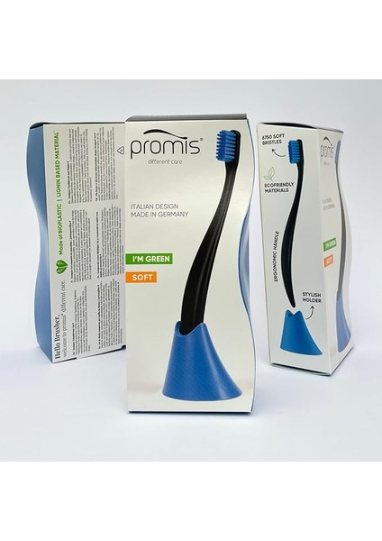 Box Diş Fırçası + Tutacak (Siyah)