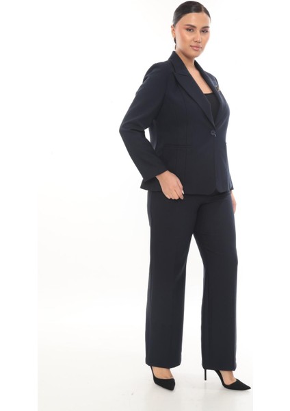 Kadın Şık Blazer Ceket Pantolon Takım Zarif Günlük Ofis Model fiyatları