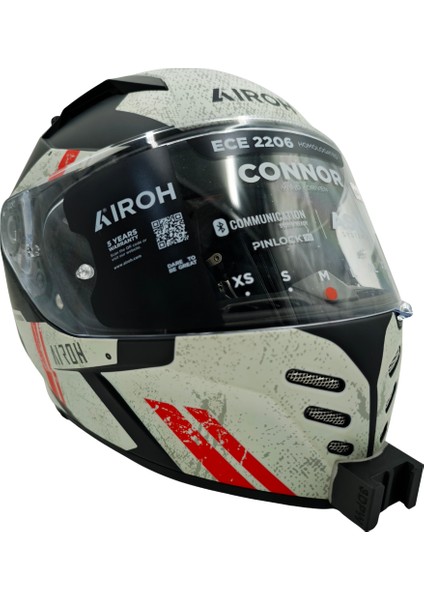 Aıroh Connor Kask Uyumlu Chinmount Aksiyon Kamera Çene Bağlantı Aparatı Seti