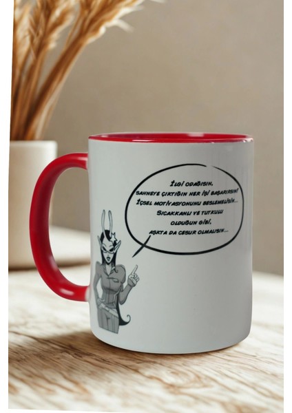 Aslan Burcu Porselen Kupa – Astroloji ve Burç Temalı Kupa Bardak – Kişiye Özel Aslan Burcu Hediyesi modelleri