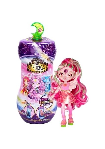 Mixies Pixlings Shimmerverse Serisi, Faye Pixling&apos;i Sihirli Bir Şekilde Ortaya Çıkarmak Için Sihirli Iksir Yaratın ve Karıştırın, Bu Güzel 16,5 cm Pırıltılı Pixling Moda Bebek Iksir fiyatları