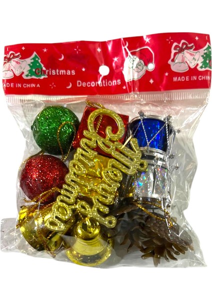 Yılbaşı Süsleri 10 Lu Karışık Çok Renkli Küçük Boy 2-3 cm Yılbaşı Ağacı Süsleri fırsatları