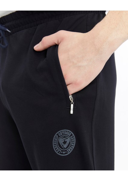 Erkek Lacivert Fermuar Cepli Düz Paça Eşofman ALT-P601 modelleri