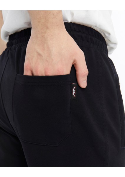 Erkek Lacivert Fermuar Cepli Düz Paça Eşofman ALT-P601 fırsatları