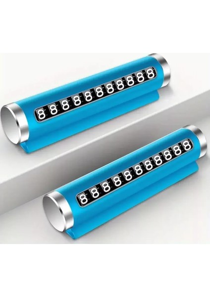 Telefon Numarası Plaka Silindiri Ayarı Renkli Metal Alüminyum Araba Geçici Park Kartı Evrensel Moda Oto Aksesuarları (4915) indirimleri