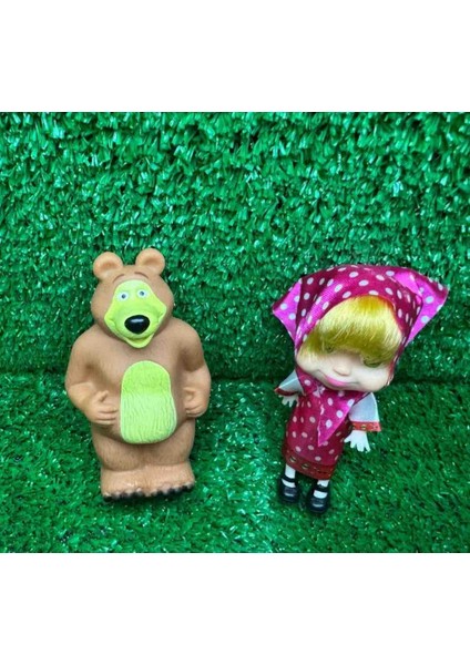 2'li Karakter Figür Koca Ayı ve Maşa 9 cm modelleri