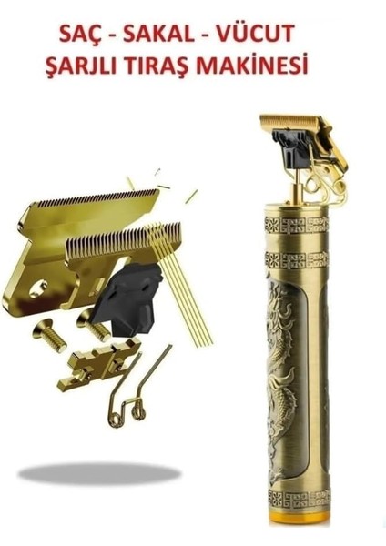 Orret Home Metal Gövdeli Tıraş Makinesi – T-Bıçaklı Saç, Sakal ve Ense Kesme Makinesi, Şarjlı Profesyonel Trimmer, Lazer Çizim ve Epilasyon Öncesi Bakım Için Tıraş Makinesi modelleri